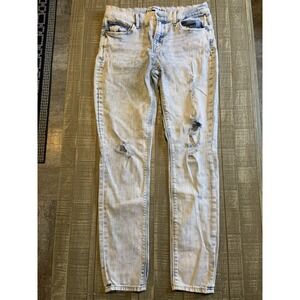 Express Jeans Womens Mid Rise Legging Light‎ Wash Denim Jeans Size 8